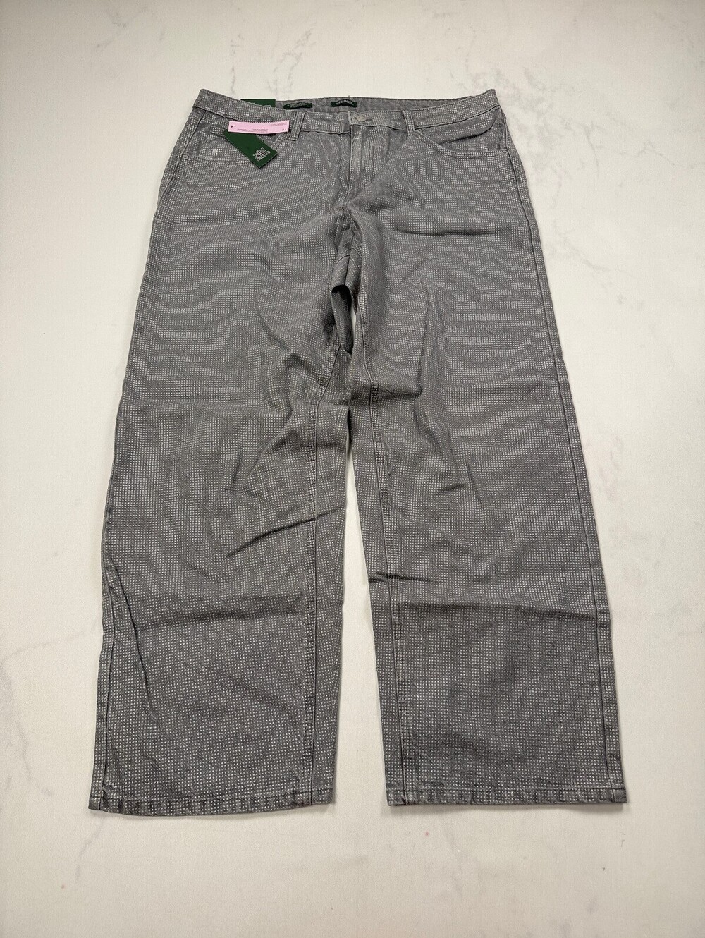Wild Fable Wide-Leg Pants Gray 90s VTG 90S Jeans - Womens 14